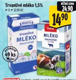 Albert Trvanlivé mléko 1,5% nabídka