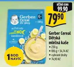 Albert Gerber Cereal Dětská mléčná kaše nabídka