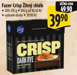 Albert Fazer Crisp Žitný chléb nabídka