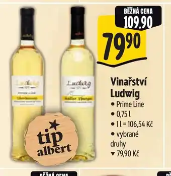 Albert Vinařství Ludwig nabídka