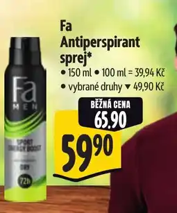 Albert Fa Antiperspirant sprej nabídka