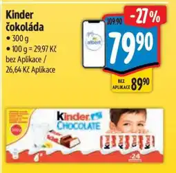Albert Kinder čokoláda nabídka