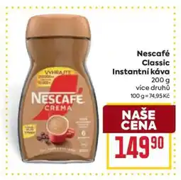 Billa NESCAFÉ CLASSIC Instantní káva nabídka