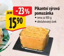 Albert Pikantní sýrová pomazánka nabídka