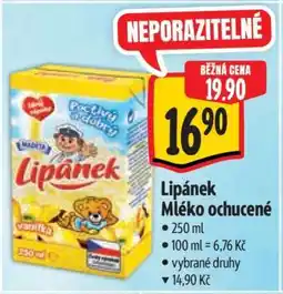 Albert Lipánek mléko ochucené nabídka