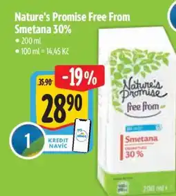 Albert Nature's Promise Free From Smetana 30% nabídka