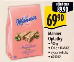 Albert Manner oplatky nabídka