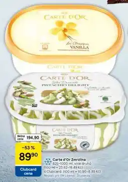 Tesco Carte d’Or Zmrzlina nabídka