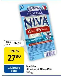 Tesco Madeta Jihočeská Niva 45% nabídka