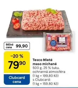 Tesco Tesco Mleté maso míchané nabídka
