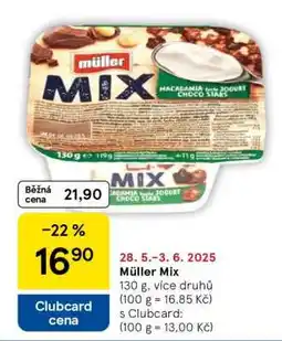 Tesco Müller Mix nabídka