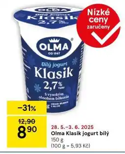Tesco Olma Klasik jogurt bílý nabídka