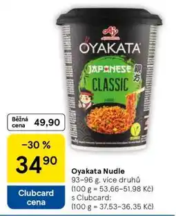 Tesco Oyakata Nudle nabídka