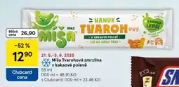 Tesco Míša Tvarohová Zmrzlina v kakaové polevě nabídka