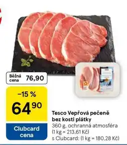 Tesco Tesco Vepřová pečeně bez kosti plátky nabídka