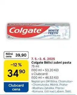 Tesco Colgate Bělící zubní pasta nabídka