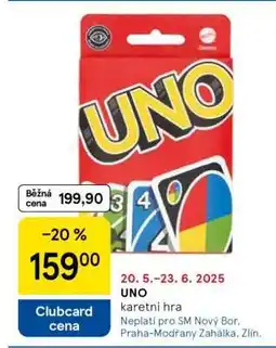 Tesco UNO nabídka
