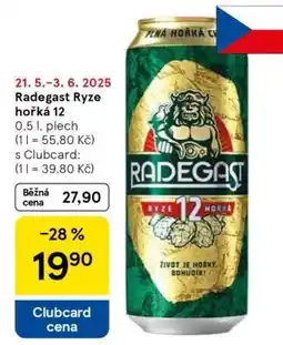 Tesco Radegast Ryze Hořká 12 nabídka