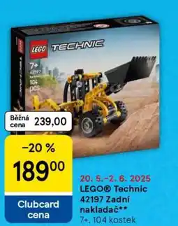Tesco LEGO Technic 42197 Zadní nakladač nabídka