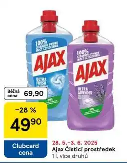 Tesco Ajax ČISTICÍ PROSTŘEDEK nabídka