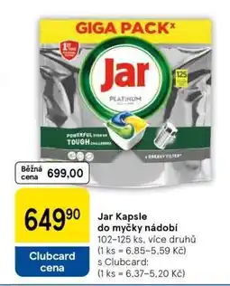 Tesco Jar Kapsle do myčky nádobí nabídka