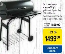 Tesco Gril sudový s kolečky nabídka