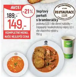 Globus Vepřový perkelt s bramboráčky nabídka