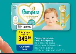 Tesco Pampers Premium Care dětské pleny nabídka