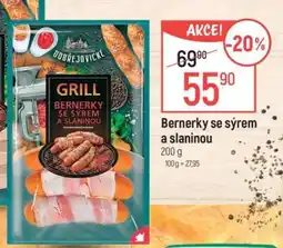 Globus Bernerky se sýrem a slaninou nabídka