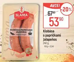 Globus Klobása s papričkami Jalapeños nabídka