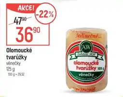 Globus Olomoucké tvarůžky – věnečky nabídka