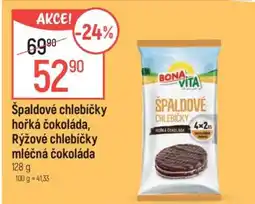 Globus Špaldové chlebíčky hořká čokoláda, Rýžové chlebíčky mléčná čokoláda nabídka