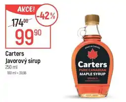 Globus Carters Javorový sirup nabídka
