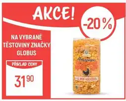 Globus Vybrané těstoviny značky Globus nabídka