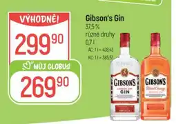 Globus Gibson‘s Gin nabídka
