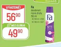 Globus Fa deodorant nabídka