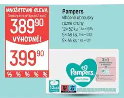 Globus Pampers vlhčené ubrousky různé druhy nabídka