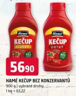 Terno HAMÉ KEČUP BEZ KONZERVANTŮ nabídka