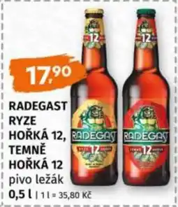 Terno RADEGAST RYZE HOŘKÁ 12, TEMNĚ HOŘKÁ 12 pivo ležák nabídka