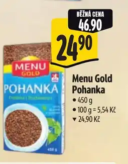 Albert Menu Gold Pohanka nabídka
