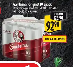 Albert Gambrinus Original 10 6pack nabídka