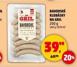Penny Market Bavorské klobásy na gril nabídka