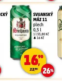 Penny Market Pivo svijanský máz 11 nabídka