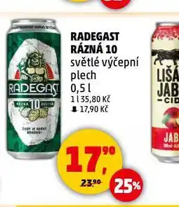 Penny Market Pivo radegast rázná 10 nabídka