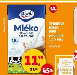 Penny Market Trvanlivé mléko 1,5% nabídka