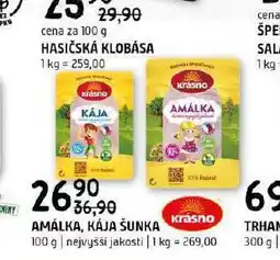 Terno Amálka, kája šunka nabídka