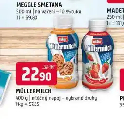 Terno Müllermilch mléčný nápoj nabídka