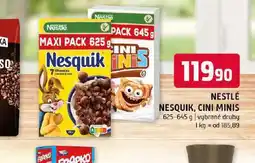 Terno Nestlé nesquick, cini minis nabídka