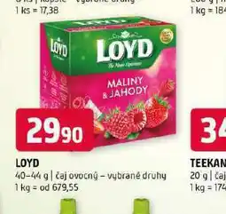 Terno Loyd čaj ovocný nabídka