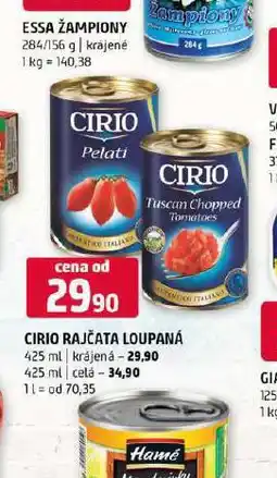 Terno Cirio rajčata loupaná celá nabídka